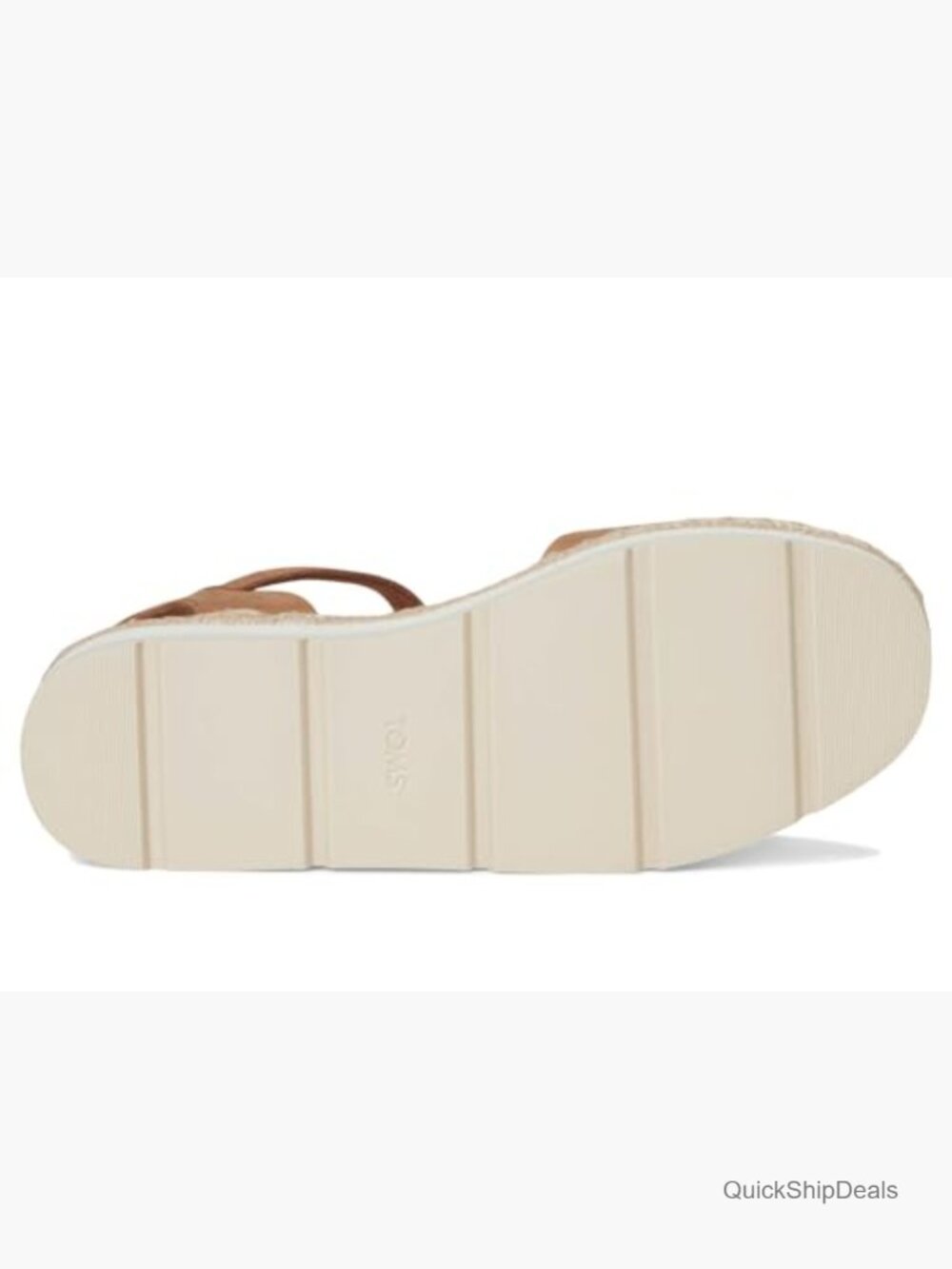 Women's Platform Wedge Sandals with Ankle Strap in Leather - Picture 3 of 7